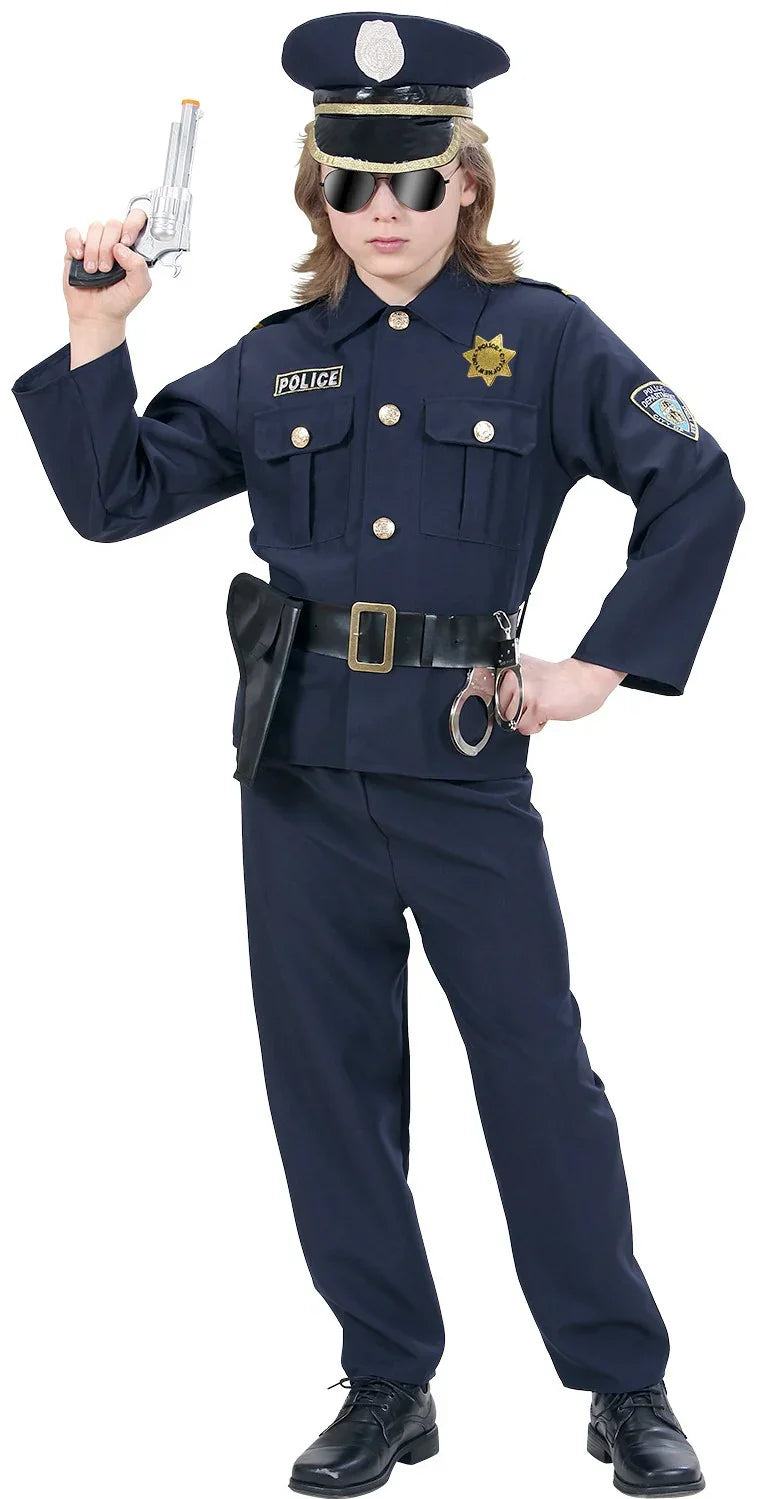 Disfraz de Oficial de Policía de New York para Niño Policías y Presos Infantiles Widmann